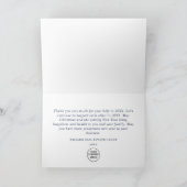 Weihnachten Pine Cones Corporate Holiday Dankeskarte (Innenseite)