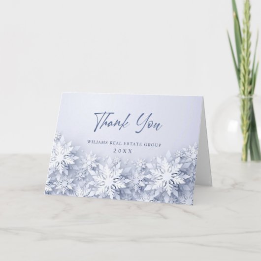 Weihnachten Pine Cones Corporate Holiday Dankeskarte (Vorderseite)