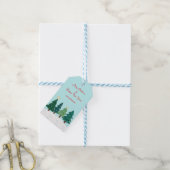 Weihnachten Pine Forest Tree Frohe Weihnachten Geschenkanhänger (Mit Garn)