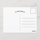 Weihnachten Pine Forest Tree Frohe Weihnachten Postkarte (Rückseite)