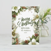 Weihnachten Pine Greenery Elegance (Stehend Vorderseite)