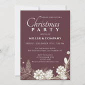 Weihnachten Pine Modernes Weihnachtsfest im Untern Einladung (Vorderseite)