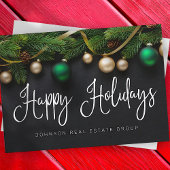 Weihnachten Pine Tree and Balls Elegantes Business