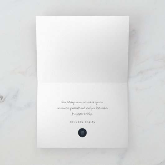 Weihnachten Pine Tree Frohe Weihnachtsgeschäft (Innenseite)