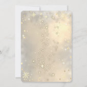 Weihnachten Pine Tree, Stern, Schneeflocken Weihna Einladung (Rückseite)