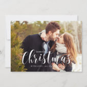 Weihnachten Pines Foto Gruß (Vorderseite)