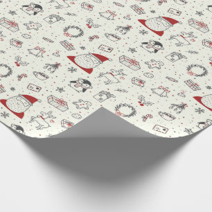 Weihnachten, Pinguine, Rudolph und mehr Geschenkpapier