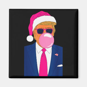 Weihnachten Pink Blubbernder Kaugummi Trump In Fes Magnet
