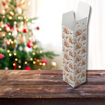 Weihnachten Pink Brown Gingerbrei Houses Gold Star Weinbox<br><div class="desc">Weihnachten Pink Brown Gingerbread Houses Gold Stars Weinkiste Geschenkartikel.</div>