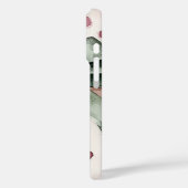 Weihnachten Pink Dots Grüne Schleife & Bow Case-Mate iPhone Hülle (Rückseite / Links)