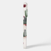 Weihnachten Pink Dots Grüne Schleife & Bow Case-Mate iPhone Hülle (Rückseite / Rechts)