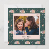 Weihnachten - Pink House Palm Tree Foto  (Vorderseite)