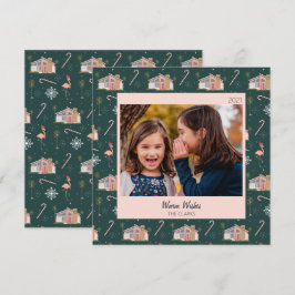 Weihnachten - Pink House Palm Tree Foto 