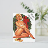 Weihnachten Pinup Girl (Stehend Vorderseite)