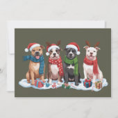 Weihnachten Pitbull Dog Eigentümer Geschenk Weihna (Vorderseite)