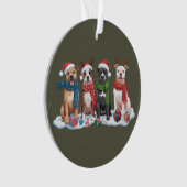 Weihnachten Pitbull Dog Eigentümer Geschenk Weihna Ornament (Vorderseite)