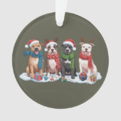 Weihnachten Pitbull Dog Eigentümer Geschenk Weihna Ornament (Vorderseite)