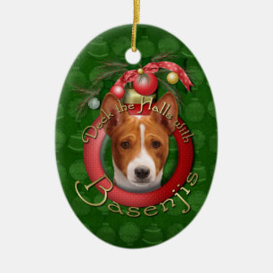 Weihnachten - Plattform die Hallen - Basenjis Keramik Ornament