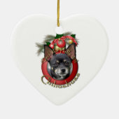 Weihnachten - Plattform die Hallen - Chihuahua - Keramikornament (Hinten)