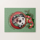 Weihnachten - Plattform die Hallen - Dalmatiner Puzzle (Horizontal)