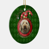 Weihnachten - Plattform die Hallen - Goldendoodles Keramik Ornament (Rechts)