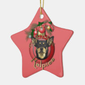 Weihnachten - Plattform die Hallen - Kelpies Keramik Ornament (Links)