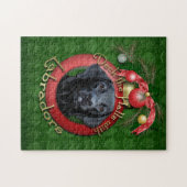 Weihnachten - Plattform die Hallen - Labradors - Puzzle (Horizontal)