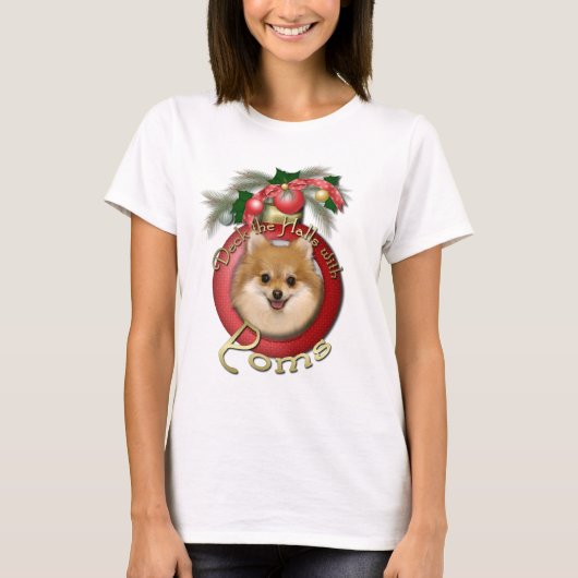 Weihnachten - Plattform die Hallen - Poms T-Shirt (Vorderseite)