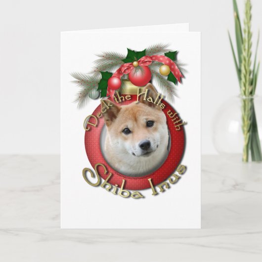Weihnachten - Plattform die Hallen - Shiba Inu (Vorderseite)