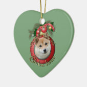 Weihnachten - Plattform die Hallen - Shiba Inu Keramikornament (Links)