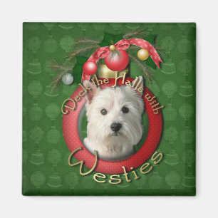Weihnachten - Plattform die Hallen - Westies Magnet