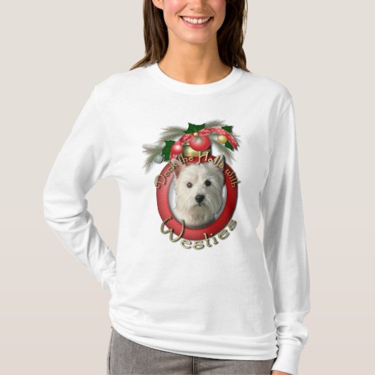 Weihnachten - Plattform die Hallen - Westies T-Shirt (Vorderseite)
