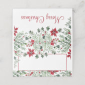 Weihnachten Platzkarte (Außenseite Aufgefaltet)