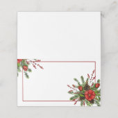 Weihnachten Platzkarte (Außenseite Aufgefaltet)