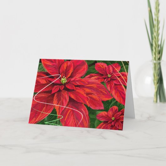 Weihnachten Poinsettas (Vorderseite)