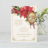 Weihnachten Poinsettia Baby Jesus (Stehend Vorderseite)