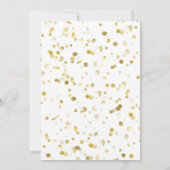 Weihnachten Poinsettia Einicorn mit grünem Schrift Einladung (Rückseite)