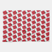 Weihnachten Poinsettia Küchentuch (Horizontal)