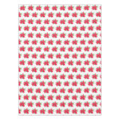 Weihnachten Poinsettia Rote Flora Farbe Tischdecke (Vorderseite)