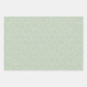 Weihnachten Poinsettia Wasserfarbe Handgemalt Geschenkpapier Set (Vorderseite 2)