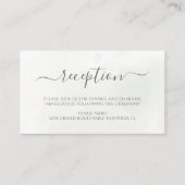 Weihnachten Poinsettia Winter Greenerity Wedding Begleitkarte (Vorderseite)