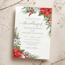 Weihnachten Poinsettia Winter Greenerity Wedding