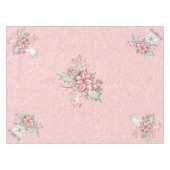 Weihnachten Poinsettias auf rosa Glitzer Hintergru Tischdecke (Vorderseite (Horizontal))