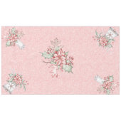 Weihnachten Poinsettias auf rosa Glitzer Hintergru Tischdecke (Vorderseite (Horizontal))