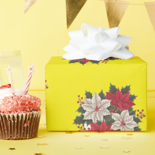 Weihnachten Poinsettias Geschenk Wrap Holiday Wrap Geschenkpapier (Geburtstagsparty)