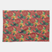Weihnachten Poinsettias Holiday Geschirrtuch (Horizontal)