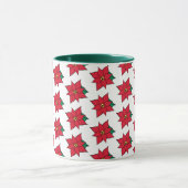 Weihnachten Poinsettias Holiday Tasse Geschenk (Zentrum)