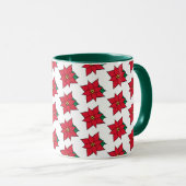 Weihnachten Poinsettias Holiday Tasse Geschenk (VorderseiteRechts)