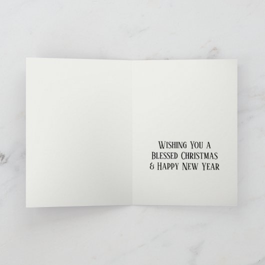 Weihnachten Poinsettias in der historischen Kathed Karte (Innenseite)