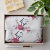 Weihnachten Poinsettias Seidenpapier (Geschenk)